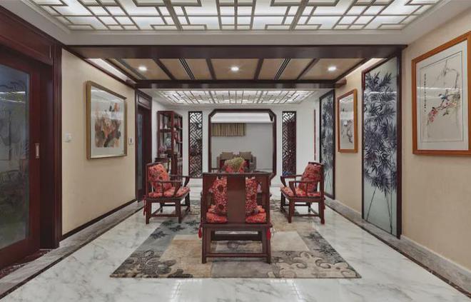 调奢华的中式装修ky开元棋牌低